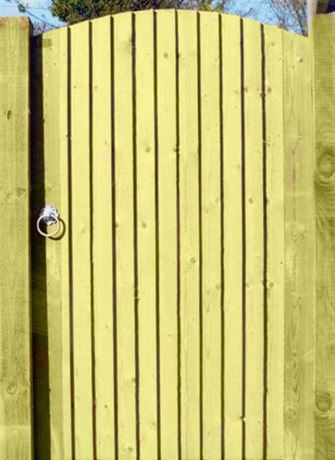 Convex Featherboard Garden Gate