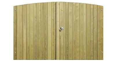 double garden gate