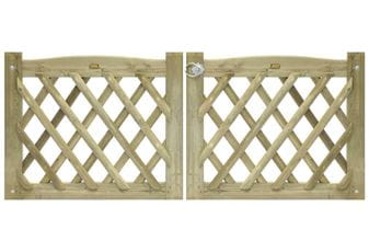 Pair 0.86m High x 1.00m Wide Jaktop Gates With Fittings