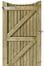 Featherboard concave gate back