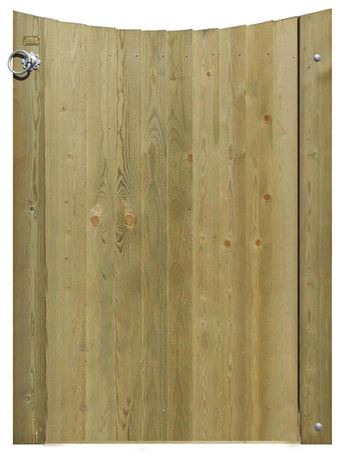 concave featherboard garden gate