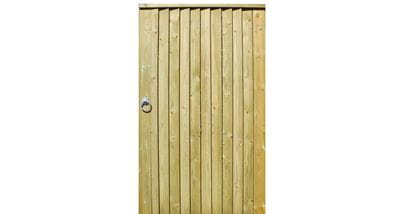 Featherboard garden gate