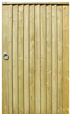 Featherboard garden gate