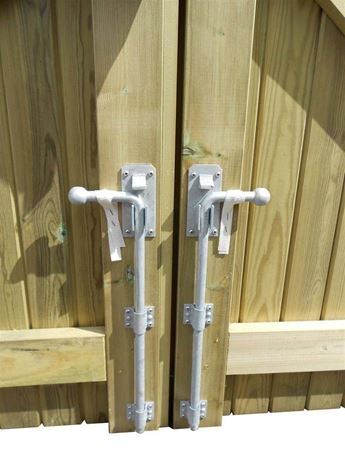 Double Brabourne Garden Gate Drop Bolts