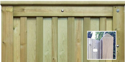 Chilham Garden Gate kit including gate post