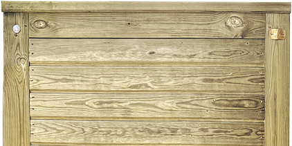 Detail Horizontal Boarded Hit and Miss Garden Gate