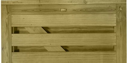 Horizontal Boarded Hit and Miss Garden Gate Detail