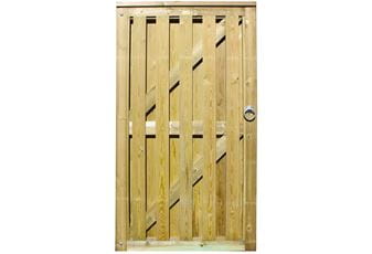 1.93 high x 1.0m wide Vertical Hit & Miss Garden Gate (LH) with fittings