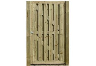 1.775m High x 1.0m Wide Vertical Hit & Miss Gate (RH) With Fittings