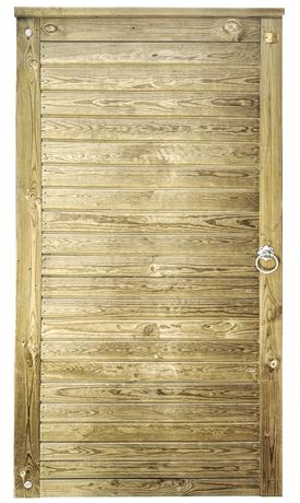 Horizontal Boarded Tongue and Groove Garden Gate Detail