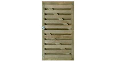Garden gate for windy area