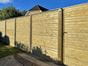 Horizontal Tongue and Groove Fence Panel and Garden Gate with J Lock