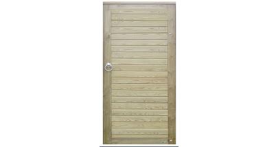 Horizontal Tongue and Groove Garden Gate