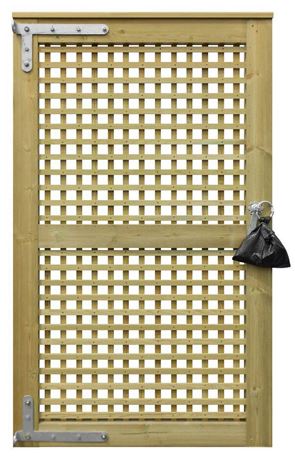 Lattice Garden Gate Back