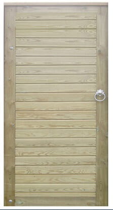 Left Hand Hanging Horizontal Tongue and Groove Garden Gate