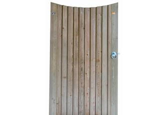 1.75m High x 1.0m Wide (LH) Concave Featherboard Gate With Posts & Fittings
