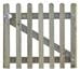 palisade round top garden gate