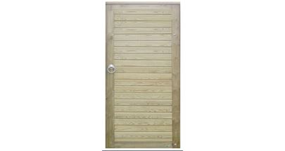 Right Hand Hanging Horizontal Tongue and Groove Garden Gate