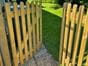 Rounded pale Palisade Garden Gate