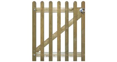 tall picket gate