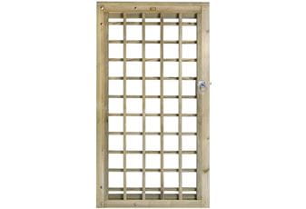 1.775m High x 1.0m Wide Standard Square Trellis Gate (LH) With Fittings