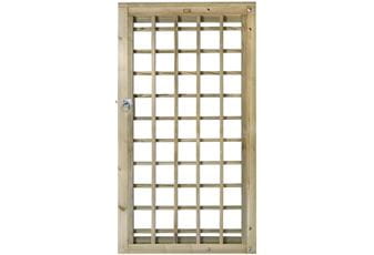 1.775m High x 1.0m Wide Standard Trellis Gate (RH) With Fittings