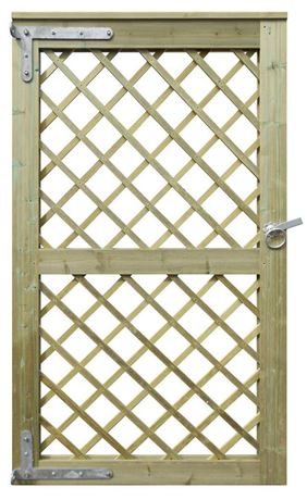 Diamond Trellis Garden Gate back