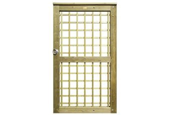 1.78m High x 1m Wide Square Premier Trellis Gate With Fittings