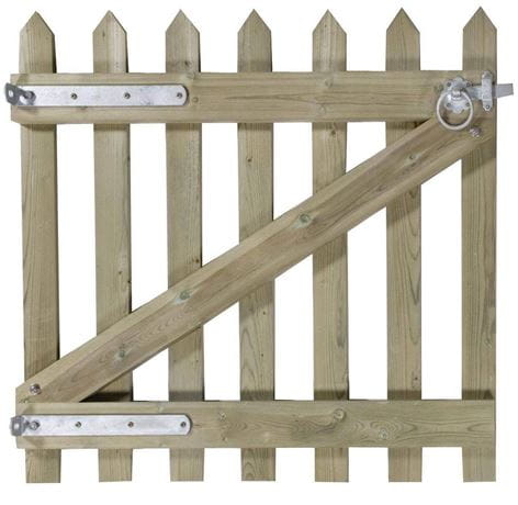 wooden picket gate