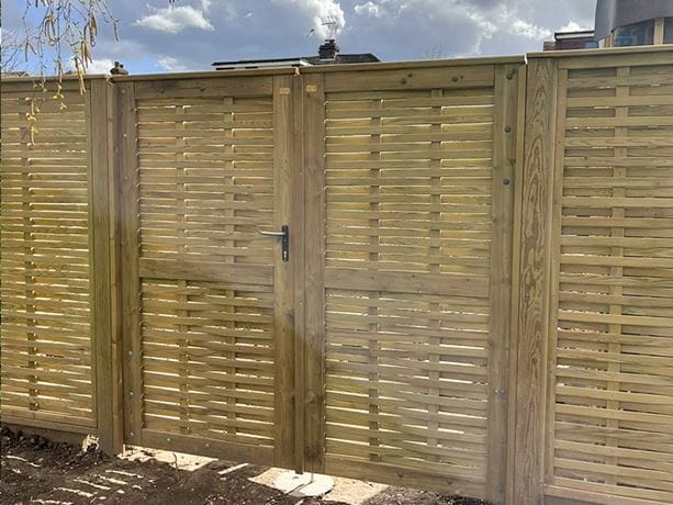 woven garden gates