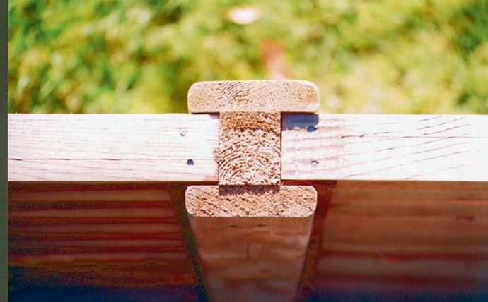 Panel Slotted Into Inter Fence Post