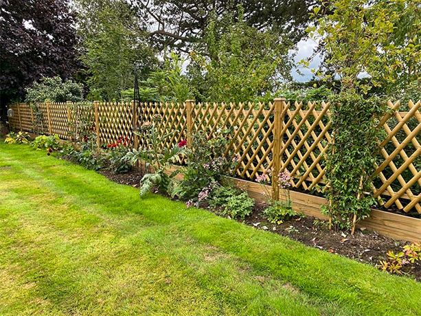 criss cross timber fence