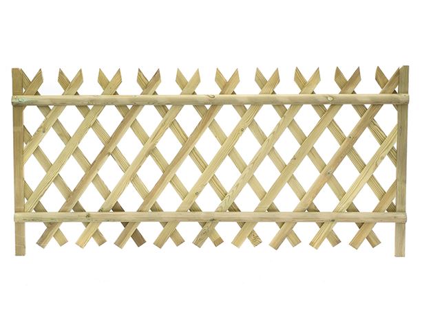 Jaktop Criss Cross Fence Panel Rear View