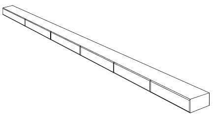 90mm face landscape timber