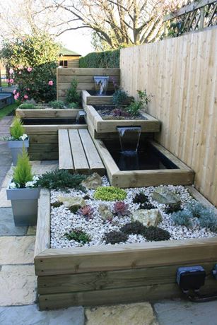 garden with water feature