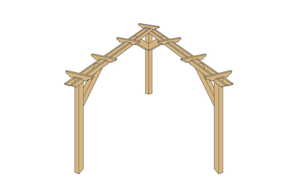 corner pergola