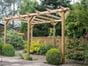 double timber pergola
