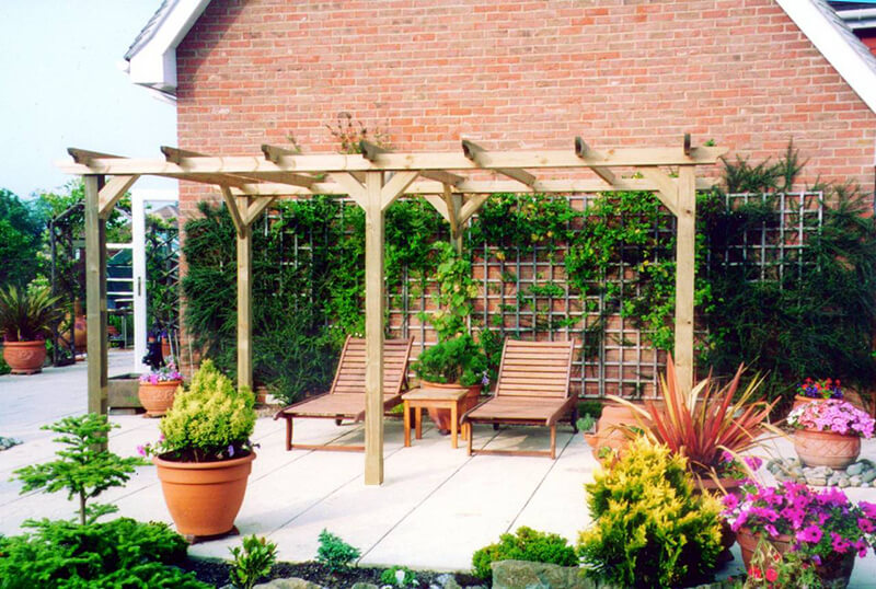 Pergolas Wooden Garden Pergolas Jacksons Fencing