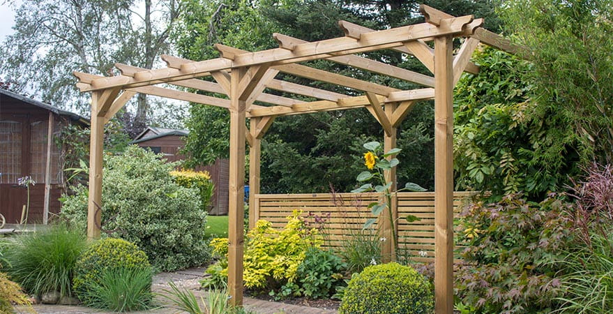 wooden pergola