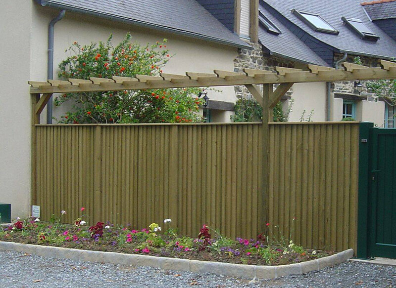 Wooden pergola