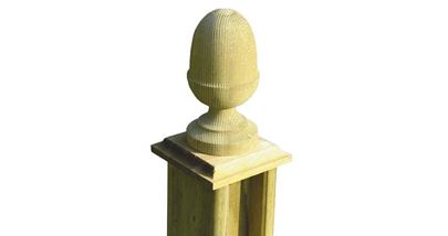 Slotted Acorn Post Cap F
