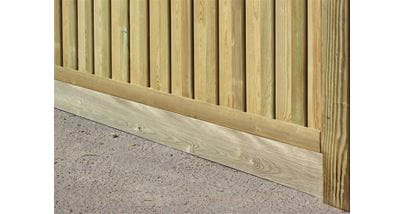 Gravel Board on Fence