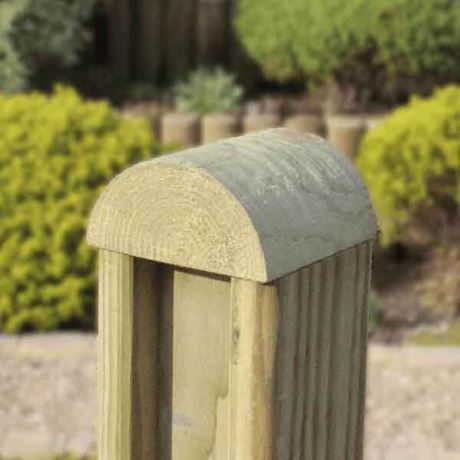 Half Round post cap