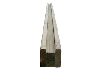 Heavy Duty 3.90m End Slotted Post 120 x 124mm