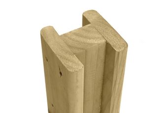 2.70m Slotted Inter/End Post 100 x 100mm For 2.1m Fence Jakcured