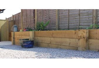 Retaining Wall With Sleepers
