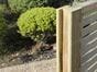 Wooden fence post slotted