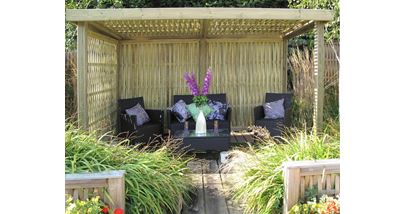 woven retreat garden shelter