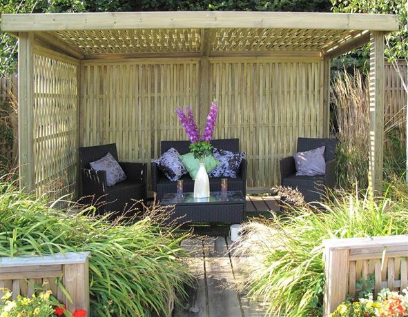 woven retreat garden shelter