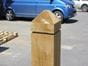 square with shaped top  grooved